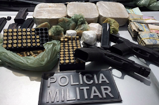 Acusados de assalto ao Supermercado Dionísio são presos com drogas, armas e dinheiro