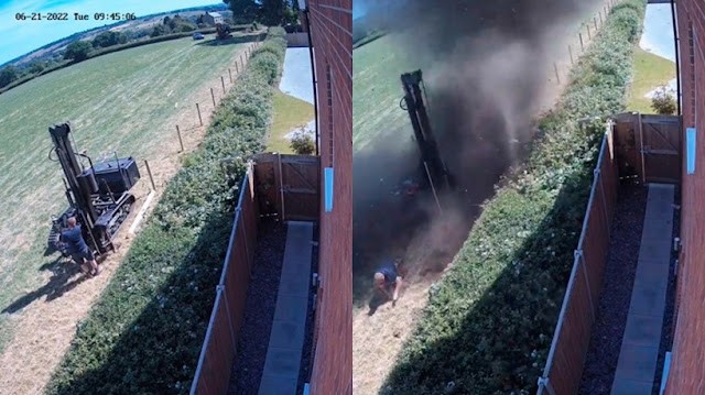 Ao tentar construir cerca, homem atinge tubulação de gás e causa explosão