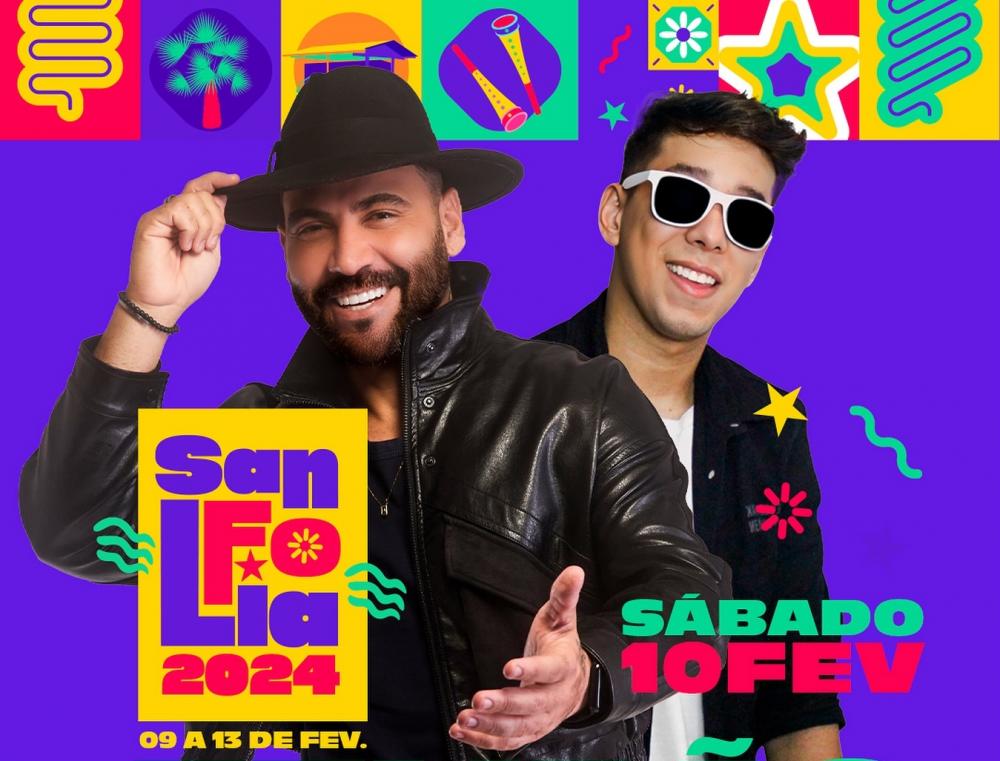 Anunciadas as primeiras atrações do SanFolia 2024: Felipão e Roger Viana