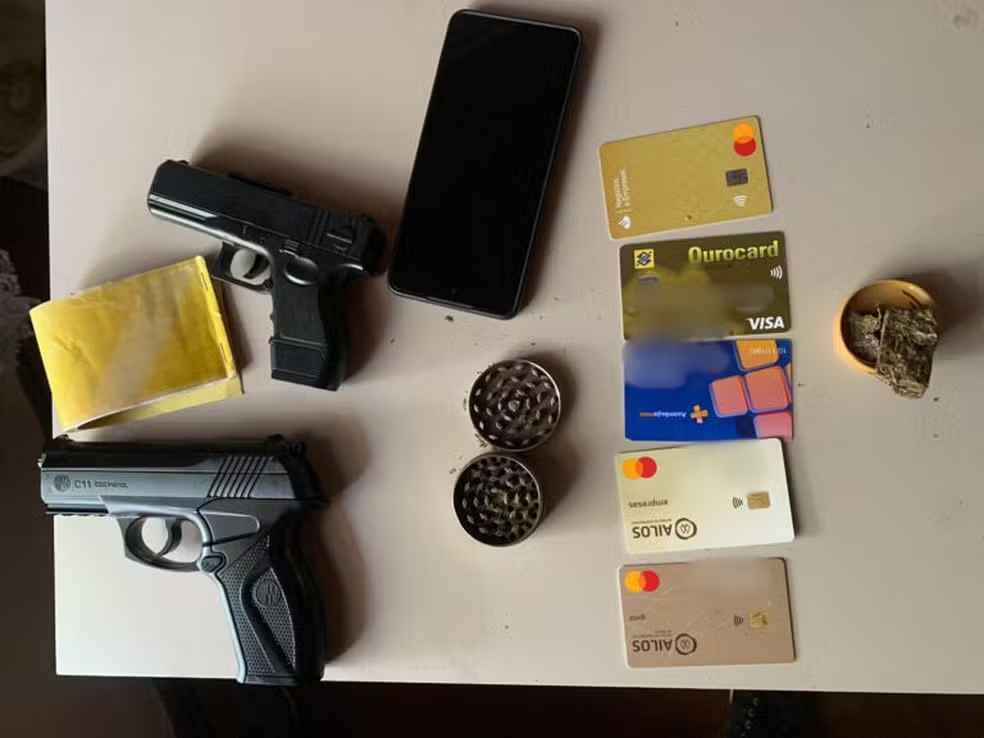 Material apreendido com o empresário - Foto: Policia Civil / Divulgação 