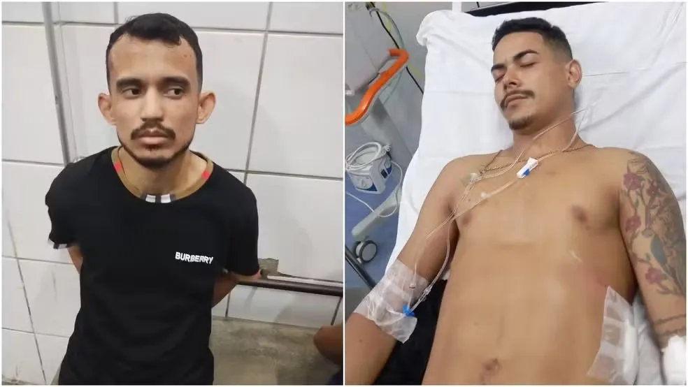 Assaltantes tentam fugir de policiais, trocam tiros e são presos; um suspeito é baleado