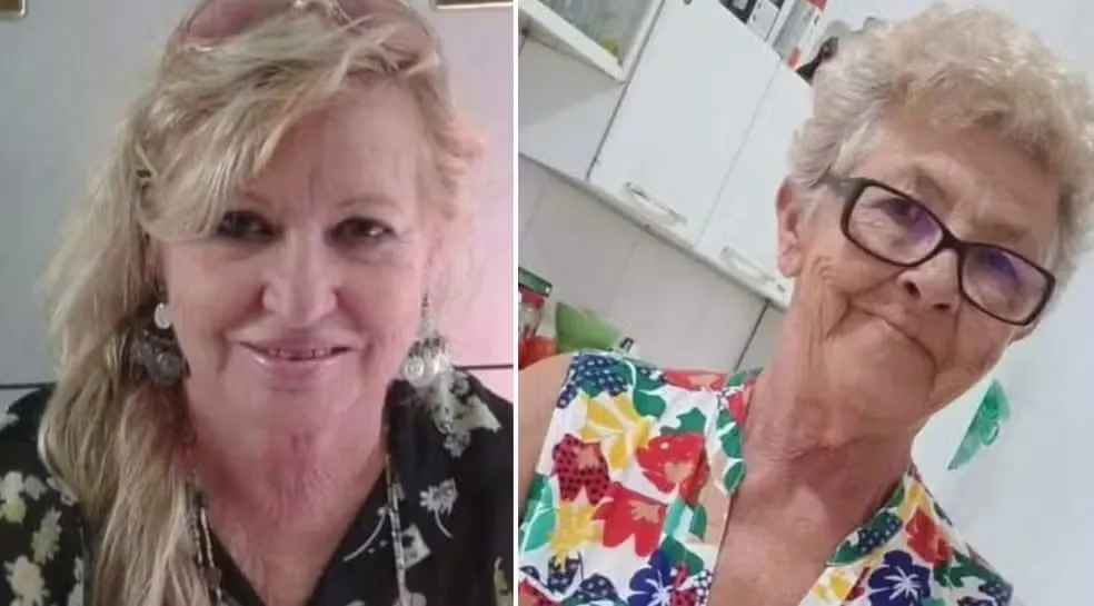 À esquerda, Neide Basso de Oliveira, que morreu; à direita, Neide Rossi Benzi, que está viva — Foto: Reprodução/EPTV