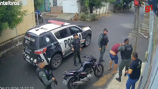 Policial militar agride homem a socos na frente dos pais durante abordagem em Sobral