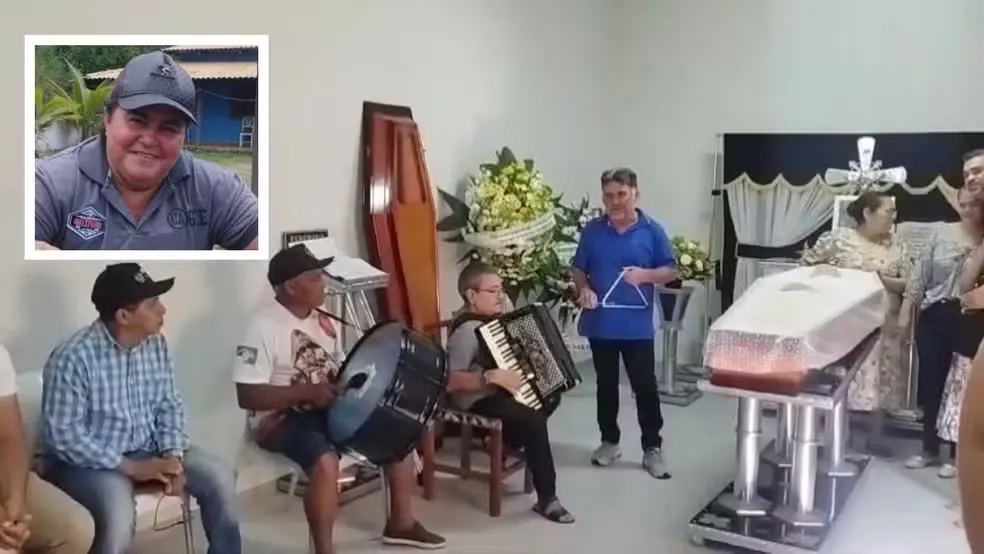 Família realiza último desejo e toca forró em velório de comerciante que enfrentava câncer