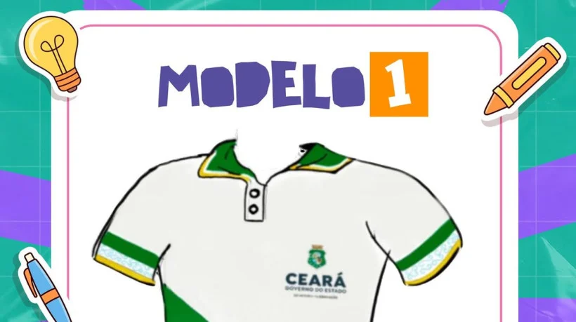 Nova farda das escolas estaduais do Ceará será escolhida pelos estudantes até esta quarta-feira, 22 