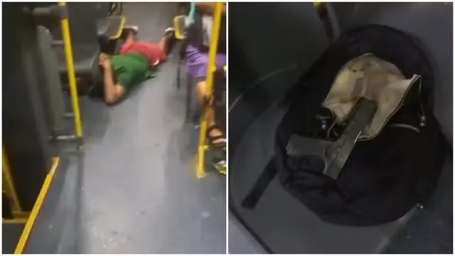 Criminoso anuncia assalto a ônibus e é rendido por PM que estava no coletivo