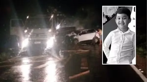 Garoto de seis anos morre em colisão de carro com caminhão no Ceará