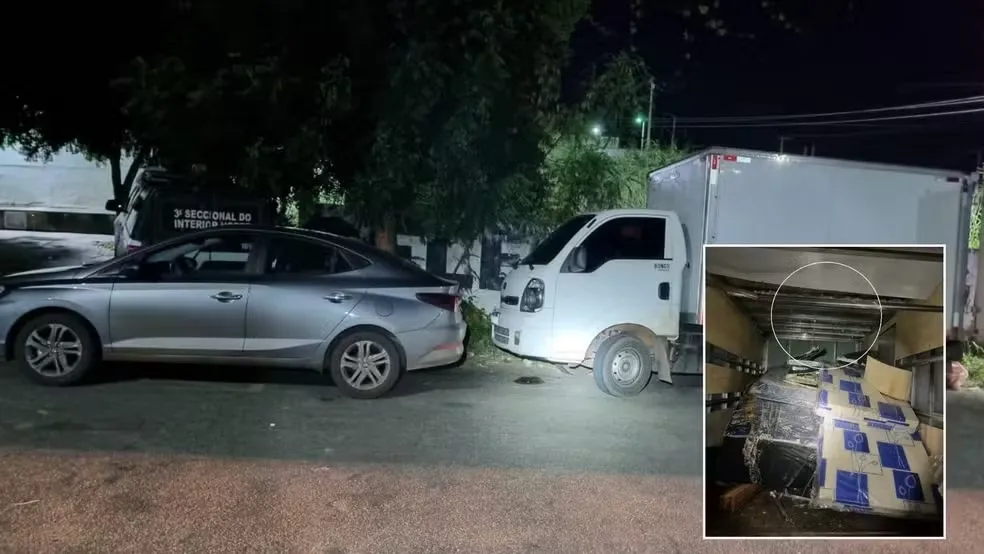 145,5 kg de pasta base de cocaína são apreendidos em forro falso de caminhão em rodovia no Ceará