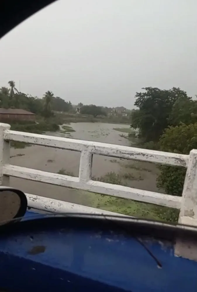 Hidrolândia registra 92 mm de chuva e tem primeira cheia do Rio Batoque