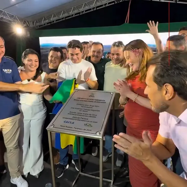 Lançamento da pedra fundamental para construção da nova agência da Caixa em Nova Russas